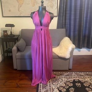 Look Into the Sun-Maxi Dress, Size L, Dreamy Mulberry